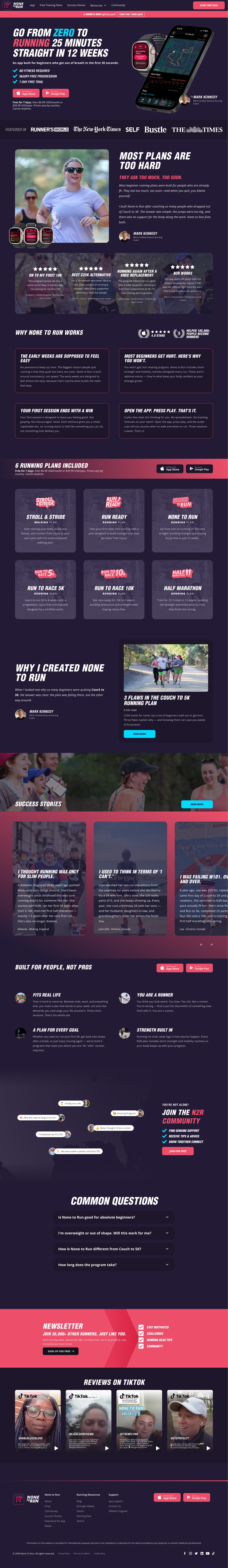 None to Run website